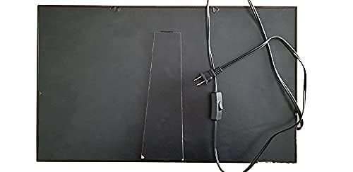 EEZ RV Products LED American Flag Sign, 21.5in x13in , Nylon, 4th of July Decoration, Flashing Light, RV Window Decor