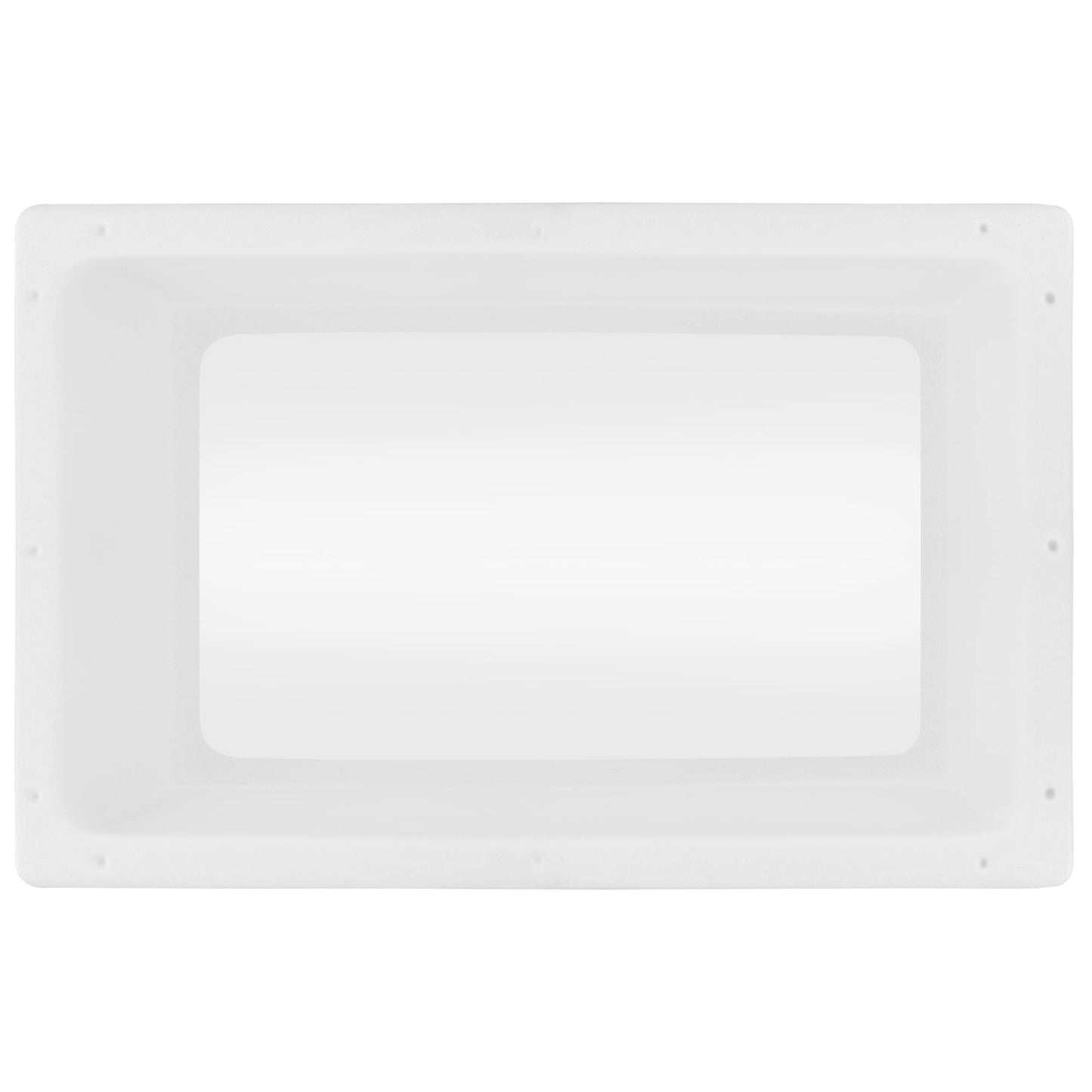 RecPro RV Skylight Inner Dome, Clear Window, 14in x 22in, Model RP-5053, White