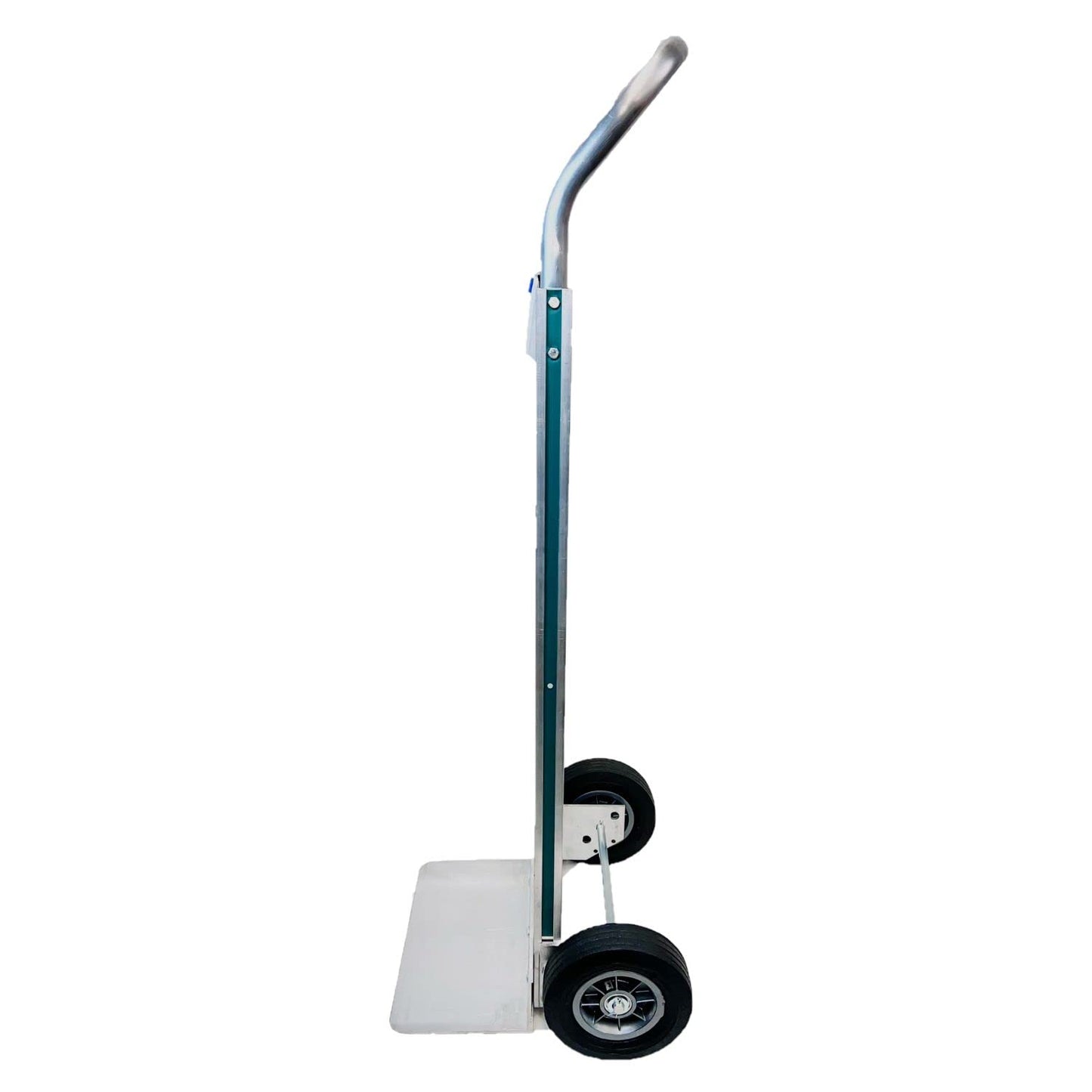 American Lifting Aluminum Hand Truck - 800 lb Capacity with Horizontal Loop Handle with 8-inch Solid Rubber Tires - for Travel Moving Office