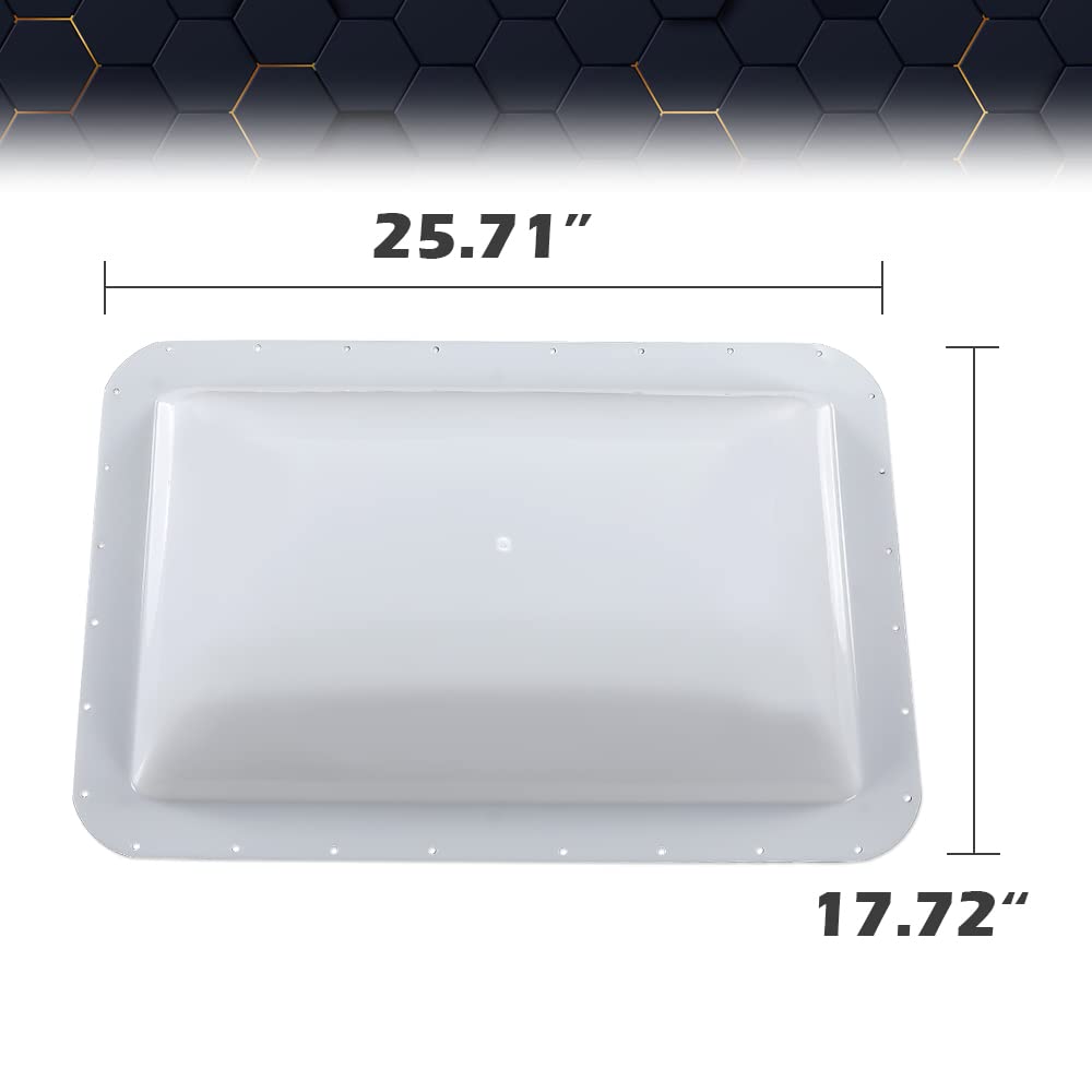 PIT66 Skylight Cover for RV Camper & Food Truck, 14in x 22in, White, Compatible with RV Camper