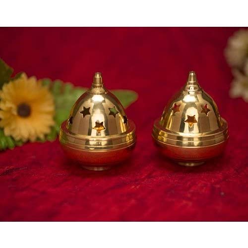 Craftsman Large Brass Akhand Diya Decorative Oil Lamp - Golden, Traditional Deepawali Pooja Deepak, Table Diya Tea Light Holder
