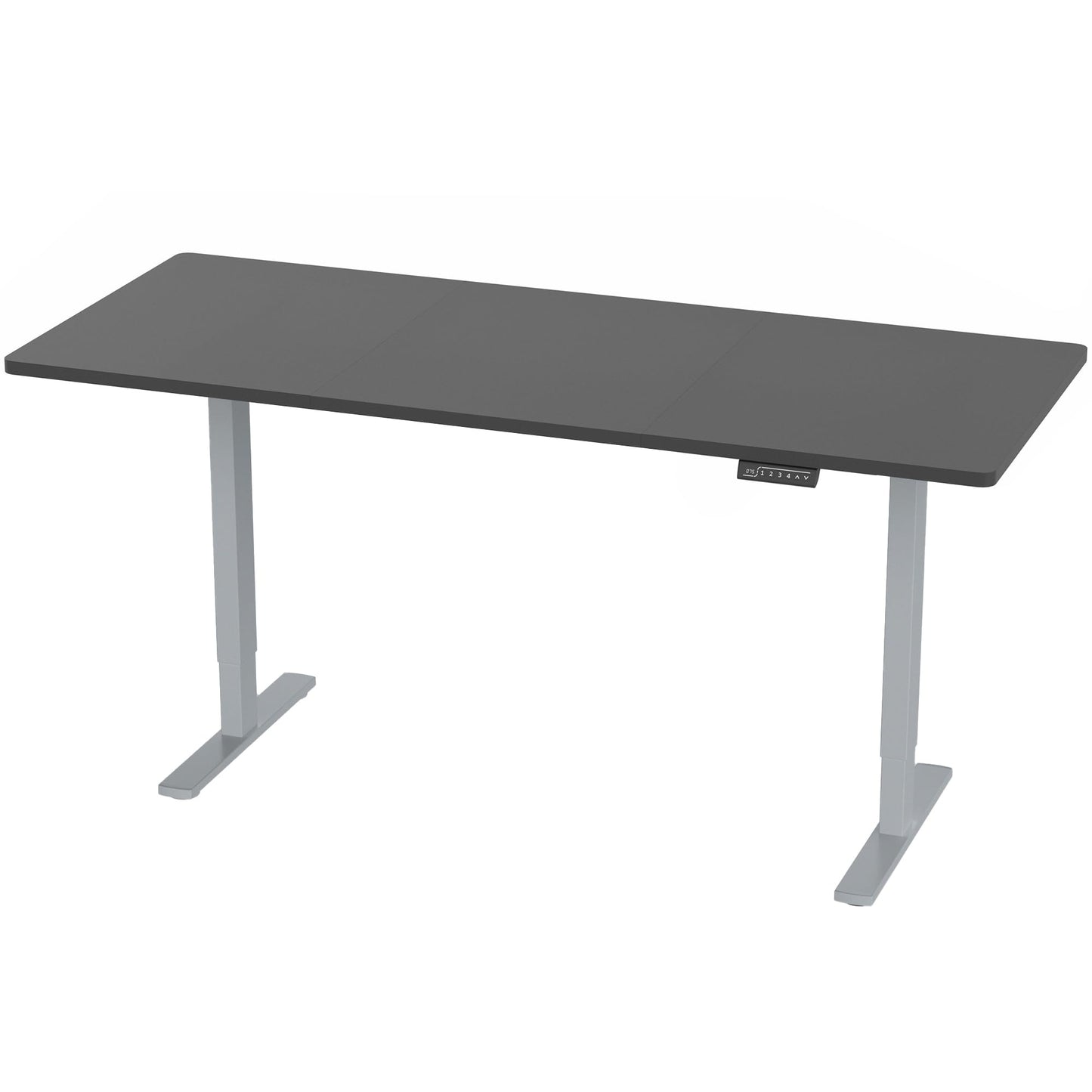 VIVO Electric 71 x 30 in Standing Desk, Memory Height Adjustment, 1B Series, Holds 220 lbs, Black Top Gray Frame, DESK-KIT-1G7B