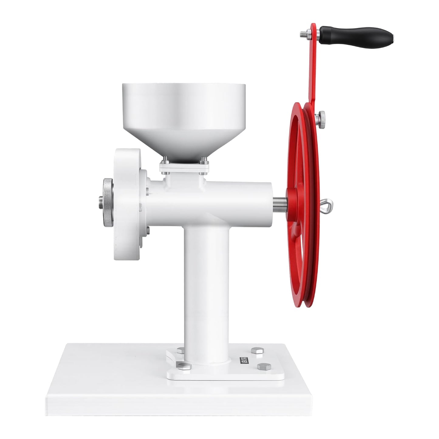 VEVOR Manual Grain Mill with Flywheel, Hand-Crank Corn Grinder, Heavy-Duty Carbon Steel Wheat Grinding Mill with Adjustable Fineness & 0.53 Gallon Hopper for Grains Spices Coffee Beans Nuts