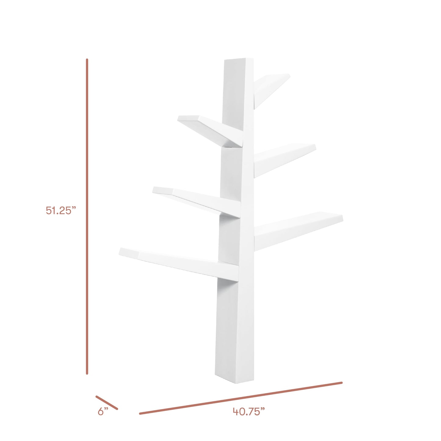 Babyletto Spruce Tree Bookcase in White