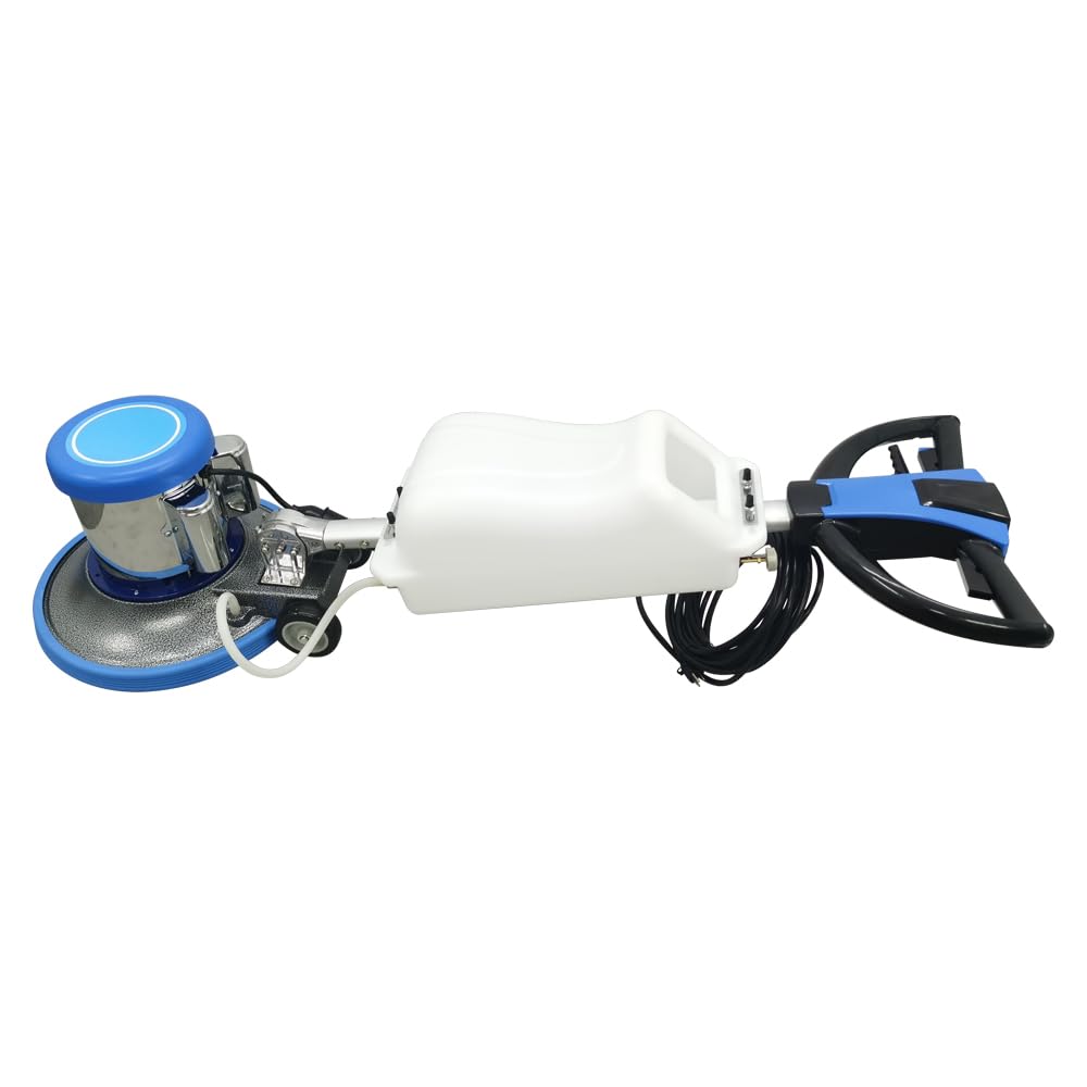 WYDDDARY 110V Floor Polisher Commercial Floor Scrubber Machine 17" Cleaning Path Carpet Buffer Scrubber with 3.1gal Water Tank 175Rpm 1100W, for Marble/Cement/Epoxy/Rubber Floors/Wood