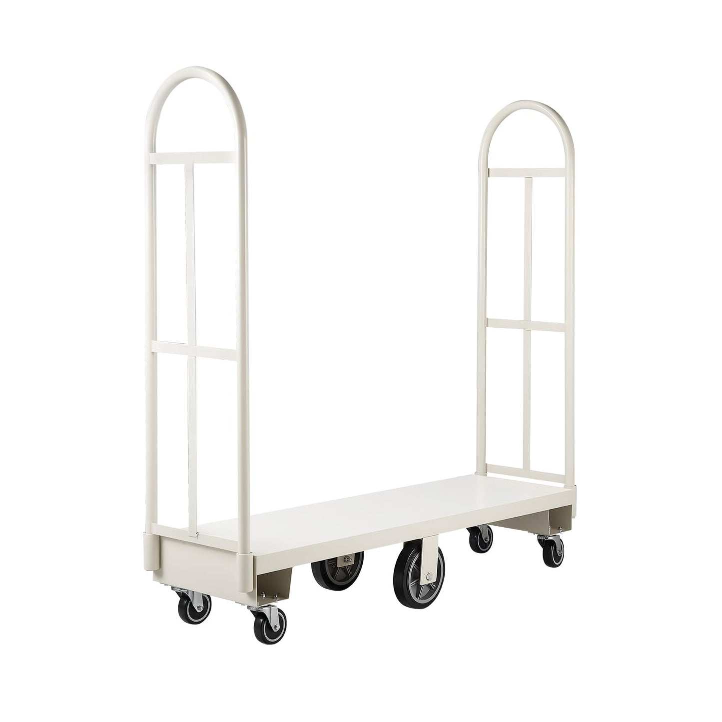 VEVOR 2000LBS Heavy-Duty U-Boat Cart, Platform Truck Dolly with 6 Wheels & Dual Detachable Handles, Heavy Duty Steel Utility Cart for Warehouse/Manufacturing Plant/Logistics Center/Job Site