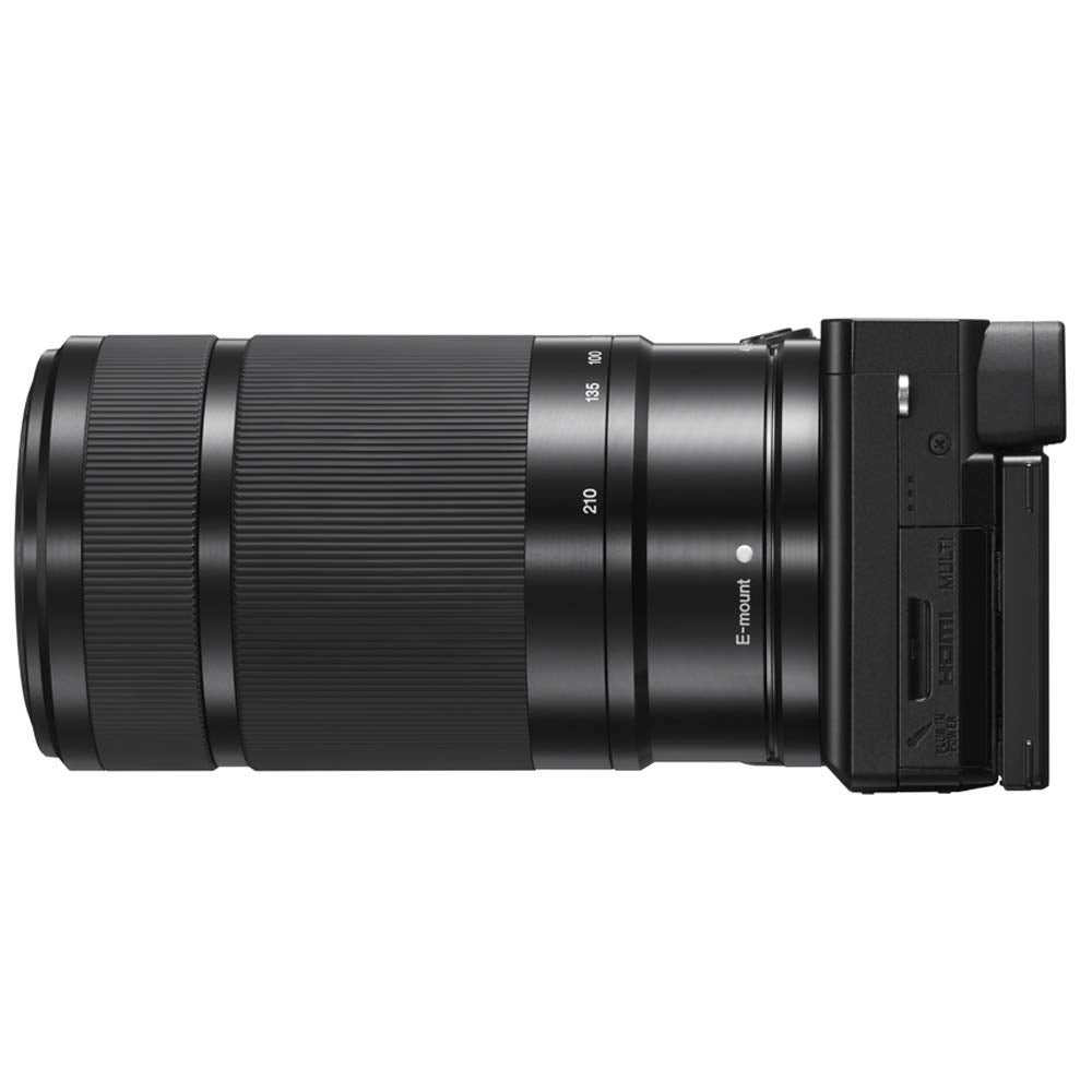 Sony a6100 Mirrorless Camera 4K APS-C ILCE-6100YB with 2 Lens Kit 16-50mm + 55-210mm | Official Sony USA Partner Model | Bundle with Deco Gear Photography Case + Flash & Accessories + Extra Battery