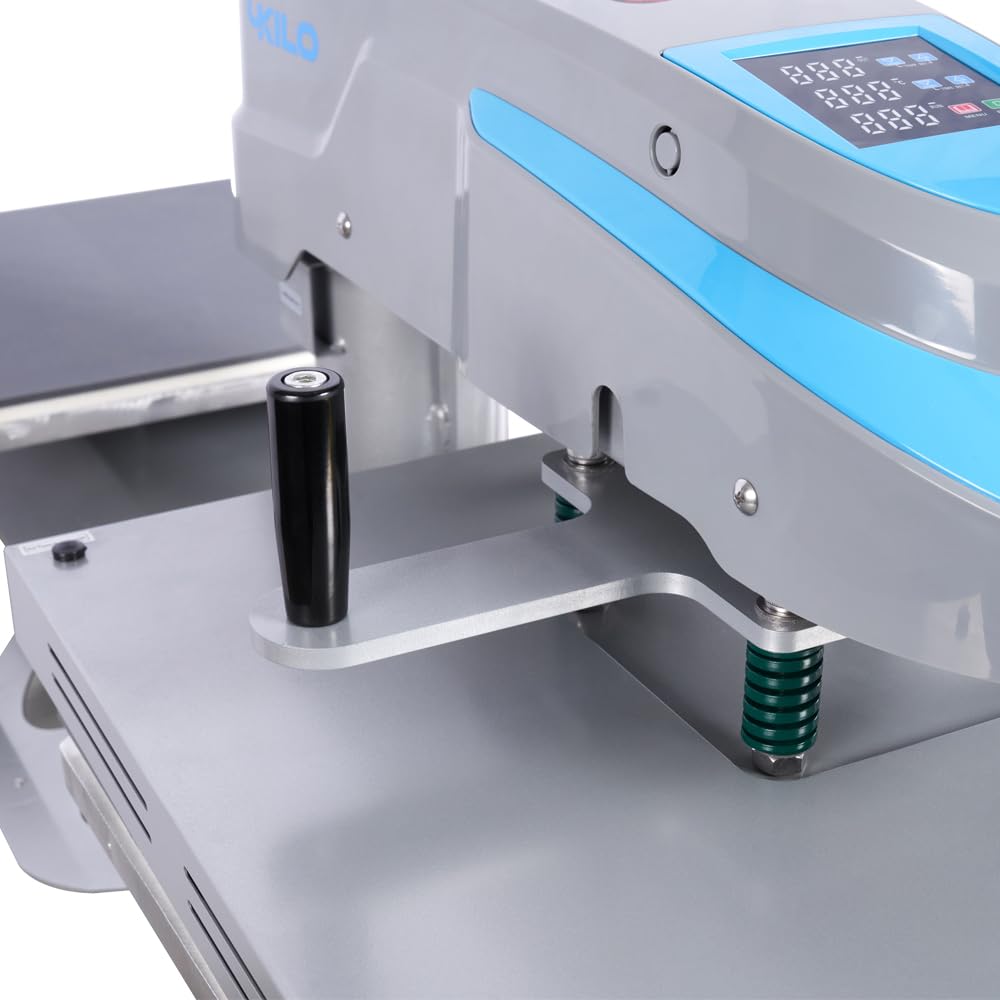 FAVSH 16x20 Pneumatic Dual Platen Swing Head Heat Press Machine - Auto Air Pressure, LCD Display, Teflon Coated Upper Plate, Magnetic Position Sensor