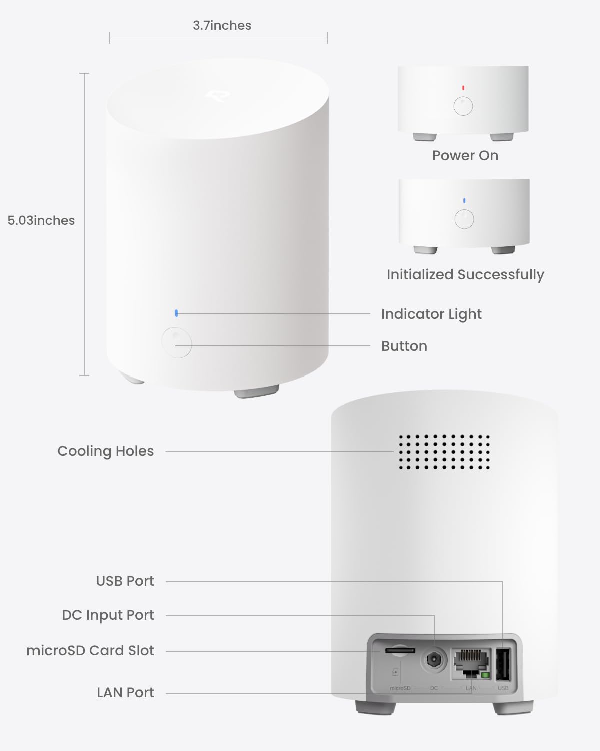 REOLINK Home Hub mini with 2X Argus 3 Pro+Solar Panel, Solar Security Cameras Wireless Outdoor, 2.4/5 GHz WiFi, Solar/Battery Powered, Smart Detection, Motion Recording, No Monthly Fee