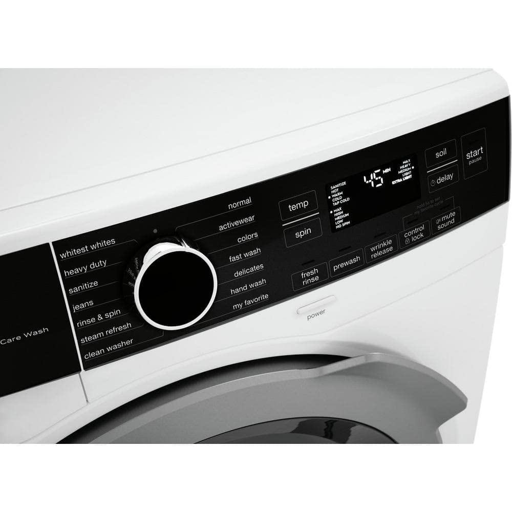 Electrolux 24 in 2.4 cu. ft. Compact Stackable Front Load Washer in White with LuxCare Wash and Steam Refresh