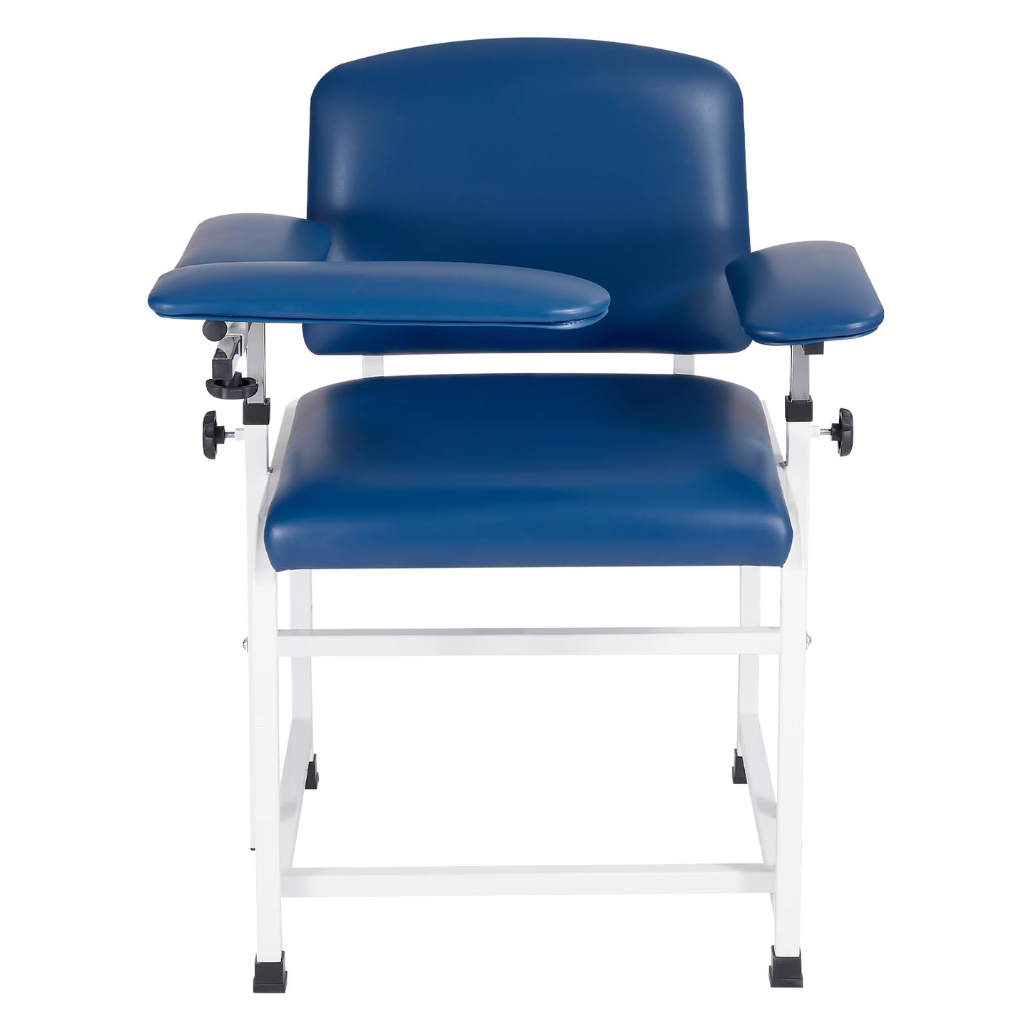 VEVOR Phlebotomy Chair 500LBS Capacity Blood Draw Medical Chair, Comfortable Blood Drawing Chairs with Adjustable Armrests, Soft Padded Seat, Easy-to-Clean PVC Leather for Hospitals Clinics