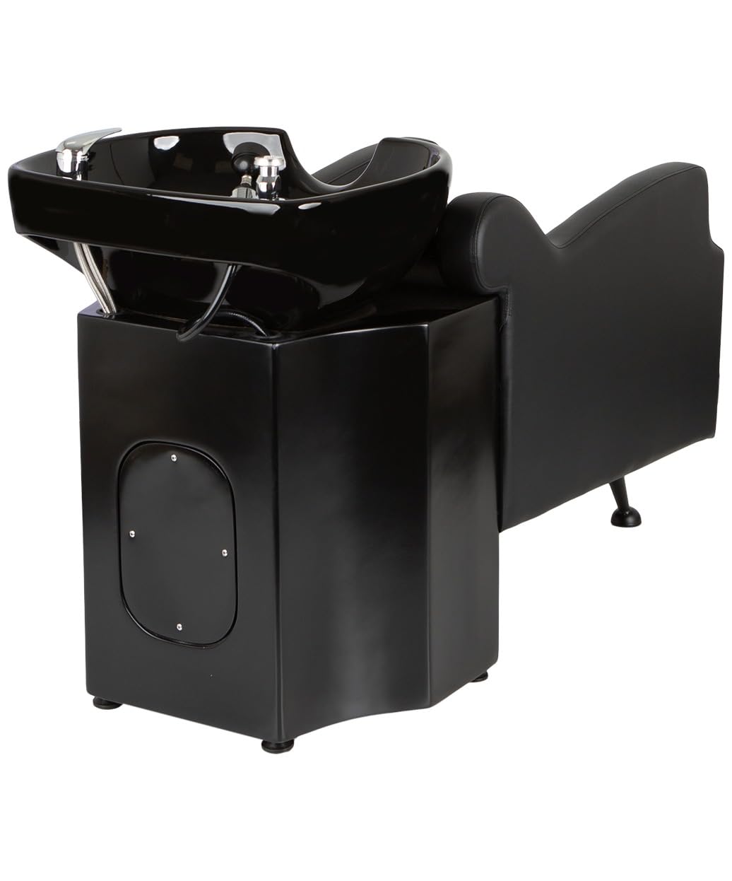Buy-Rite Oasis Shampoo Backwash Station for Salons with Extra-Large Sink, TS-8076-BLK