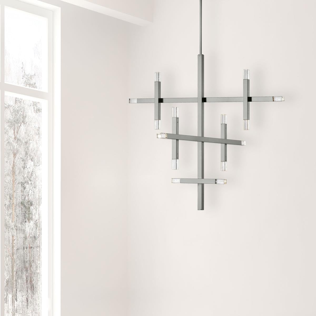 Dainolite Francesca Chandelier 14-Light 42W Polished Chrome FCS-3656C-PC Silver