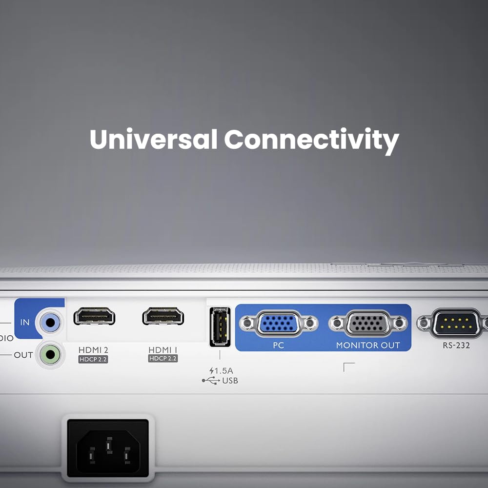 BenQ TH671ST | 1080p Short Throw Gaming Projector |Mode for Intense Low Input Lag Action | 3000 Lumens | Auto Vertical Keystone | Universal Connectivity | Built in Speaker