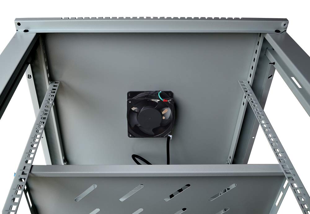 15U Wall Mount Server Rack Cabinet – 19" Network Rack Enclosure, 24" Deep Data Rack Cabinet with Fan, PDU & Shelf for IT Equipment, Switches and Patch Panel