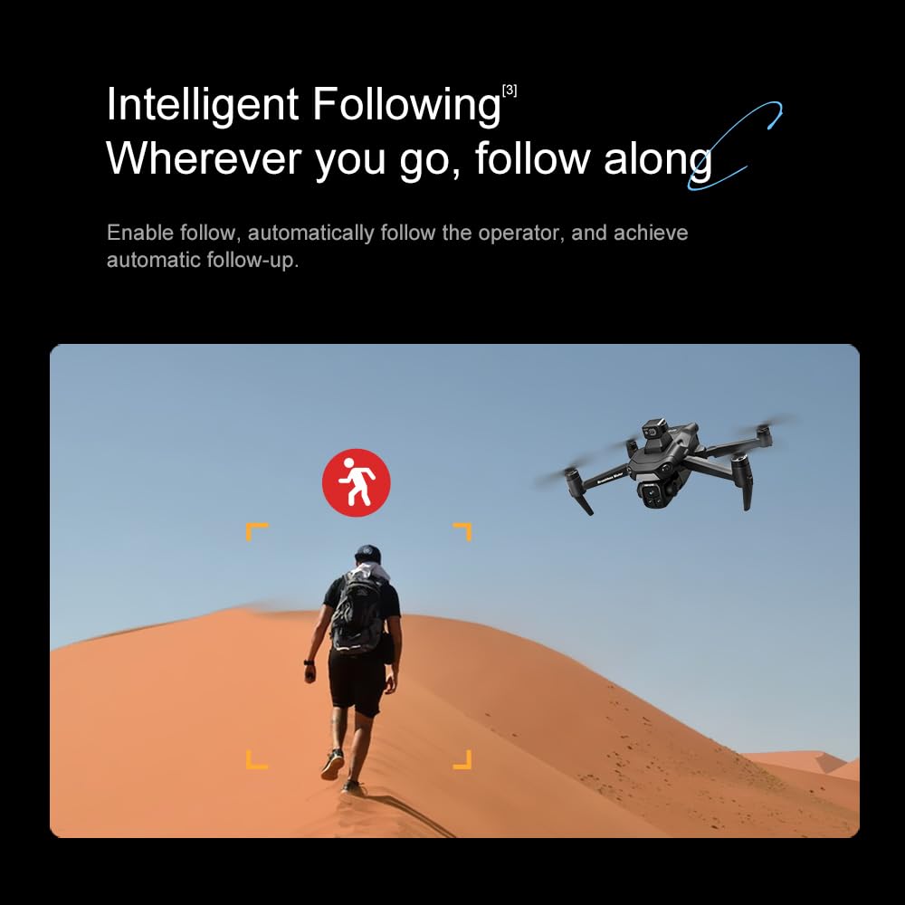 V918 GPS Drone with Camera for Adults 4K, RC Drones with 5 inch HD Screen, 75 Mins Flight Time, 3KM Long Control Range, 360° Obstacle Avoidance, Headless Mode, Auto Return, Circle Fly and Follow Me, Lightweight and Foldable Quadcopter for Beginner Gifts T
