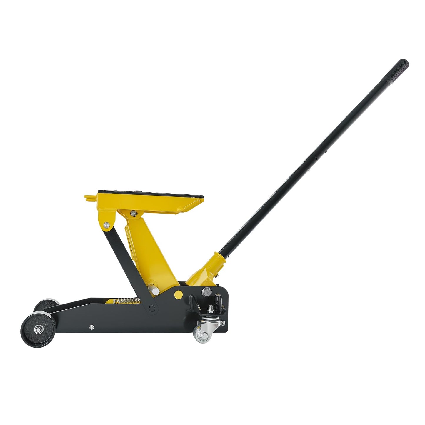 VEVOR Low Profile Floor Jack, 2 Ton (4409 lbs) Capacity, Steel Racing Floor Jack with Single Piston Quick Lift Pump, Hydraulic Trolley Car Lift for Cars, Motorcycles, ATVs, Lifting Range 5.7"-17"