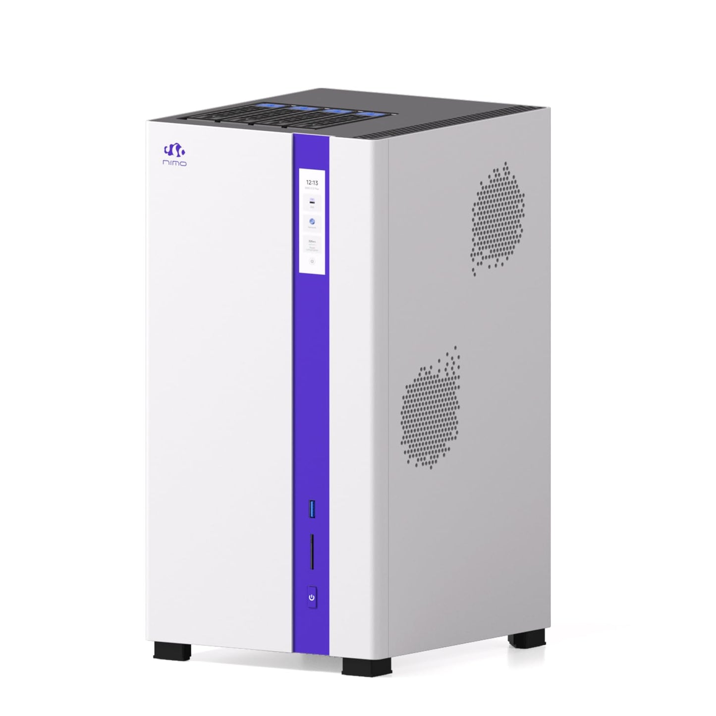 NIMO AI NAS Network Attached Storage Ryzen 8845HS and RTX 5070 GPU Server
