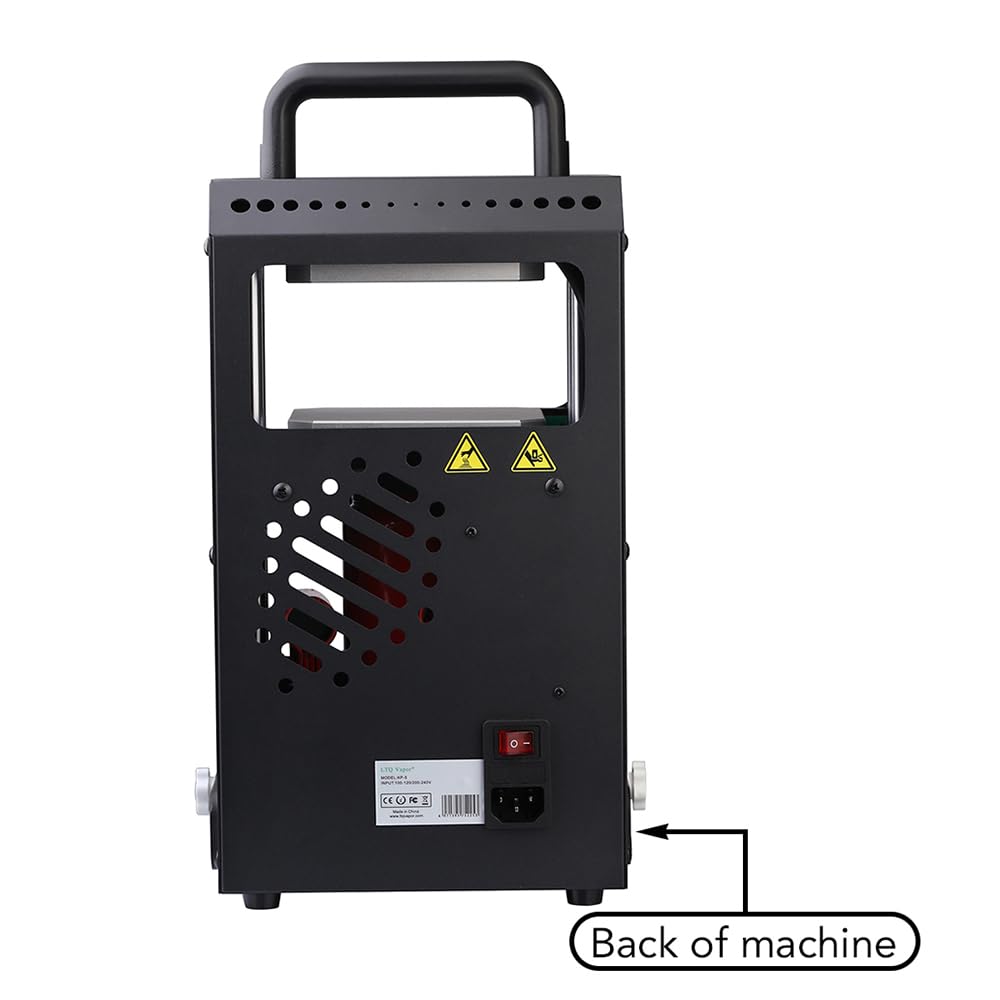 5T Hydraulic Heat Press Machine with 5Tons Dual Heating Plates 4.1x4.7 Inches Manual Heat Press Machine with Temperature Controller LCD Screen