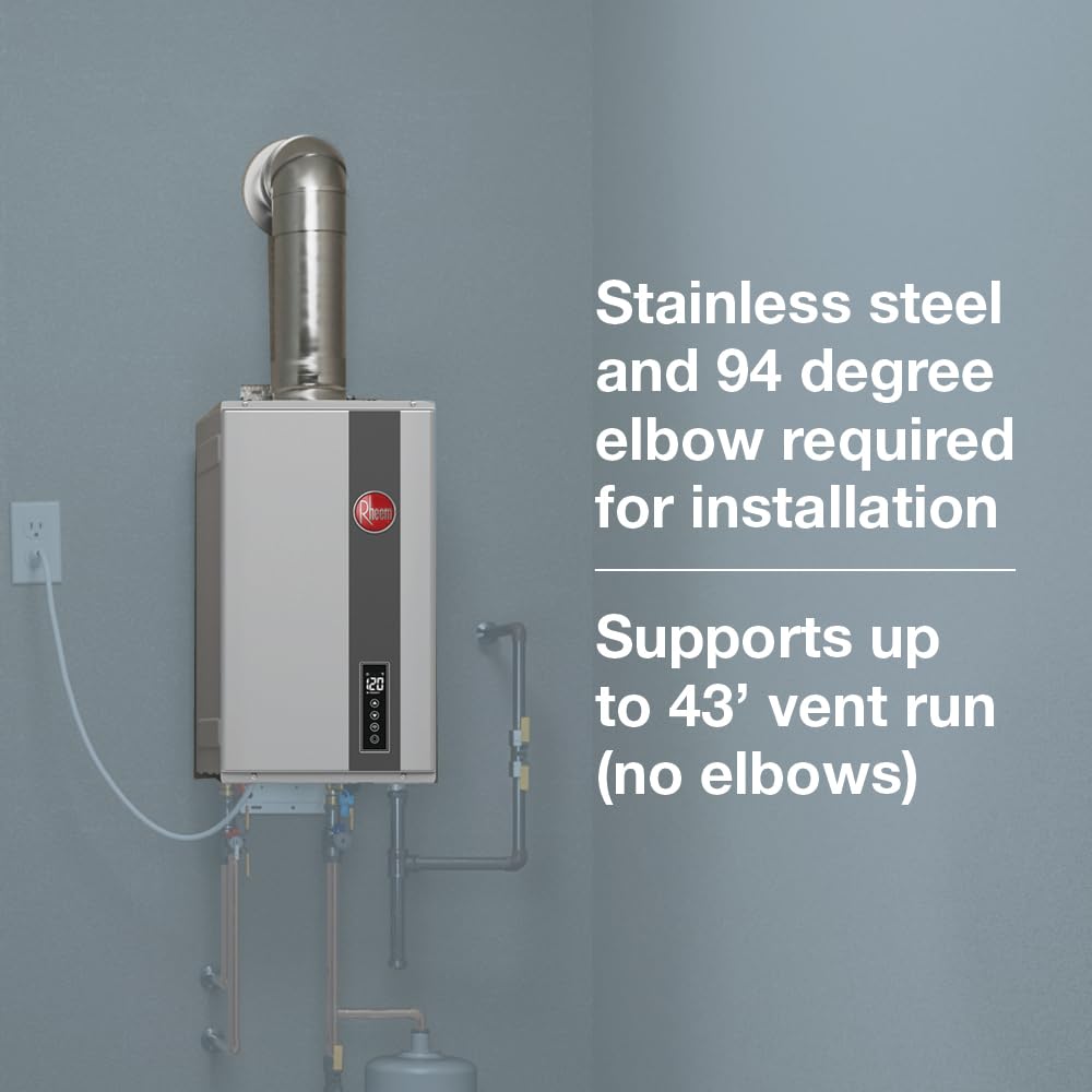 Rheem RTG-70DVLP-3 High Efficiency Non-Condensing Indoor Tankless Liquid Propane Water Heater 7.0 GPM, 160,000 BTUs