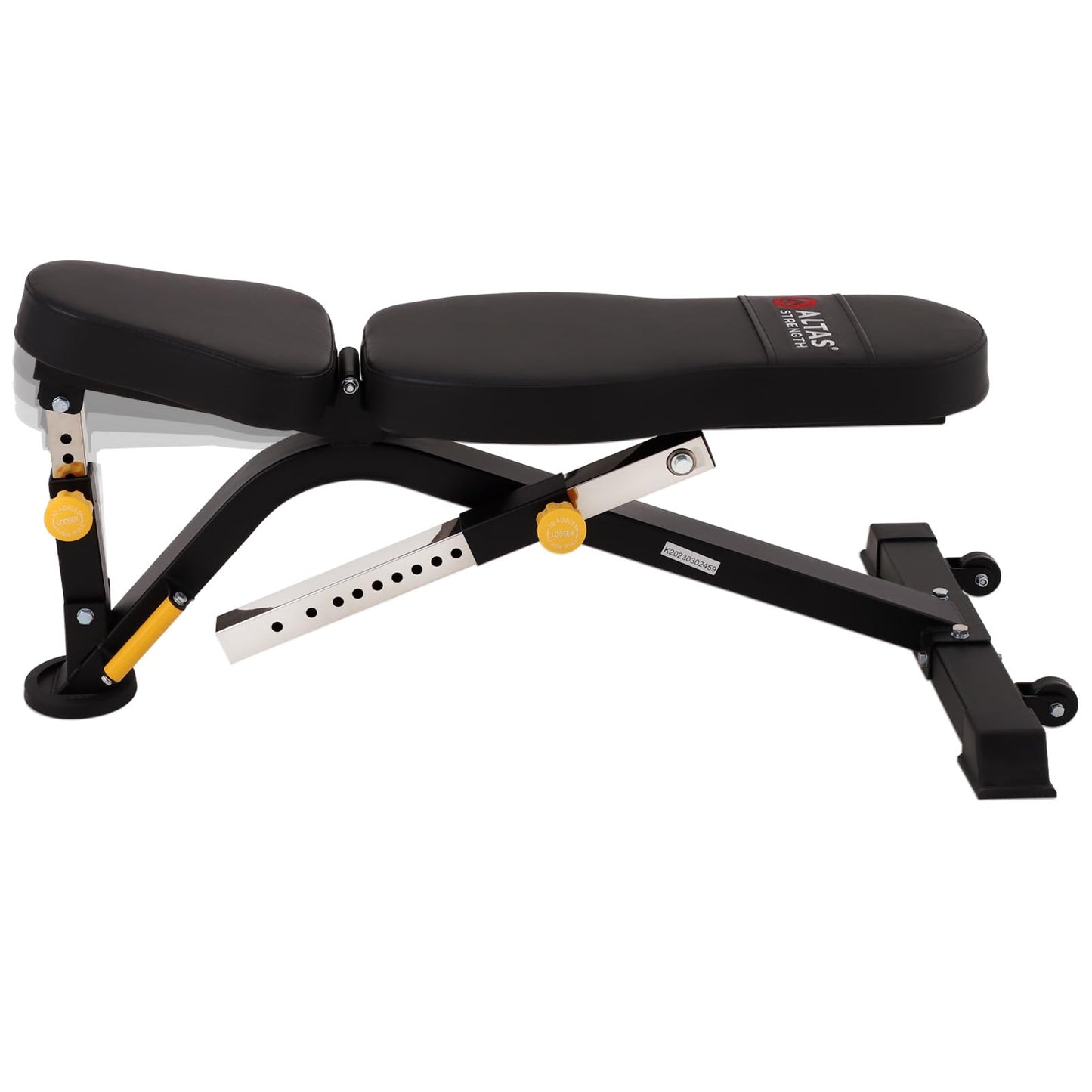 Altas Strength Adjustable Utility Bench Your Home Gym Smith Machine Accessory Flat Incline Military Press Decline Abdominal Light Commercial Equipment 4006