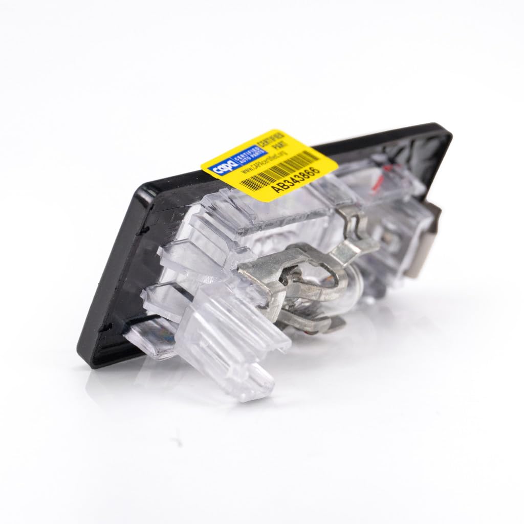 KarParts360 License Light Assembly for VW Jetta 2011-2013, Driver OR Passenger Side, Model CLX-M0-341-2102N-AC-CL360A50