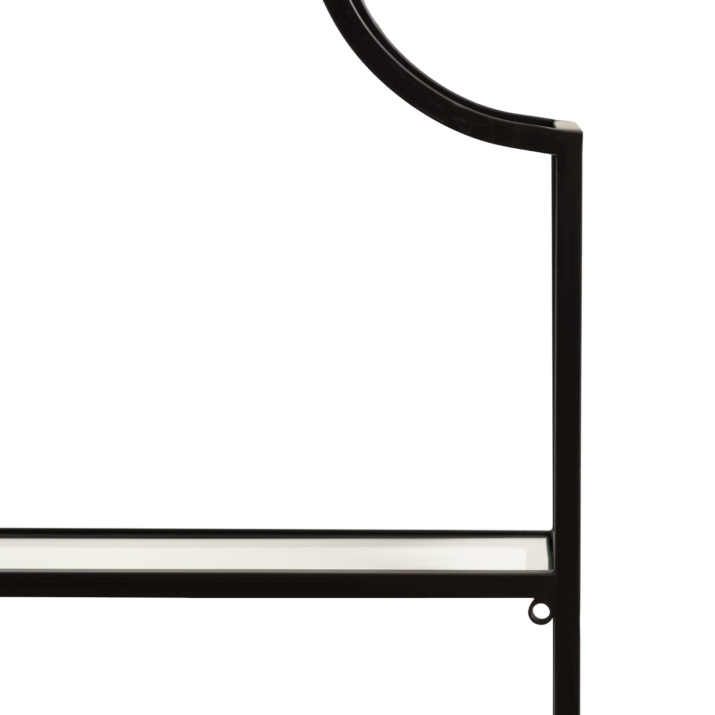 Kate and Laurel Ciel 3 Tiered Wall Shelf, 20 x 30, Black, Decorative Floating Shelf Storage and Wall Organizer