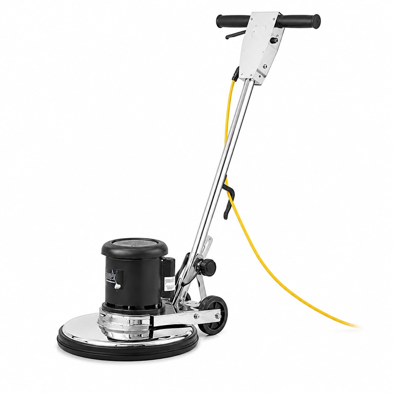Commercial Floor Machine, 17 Inch, 175 RPM, Single Speed, with Pad Driver and Brushes