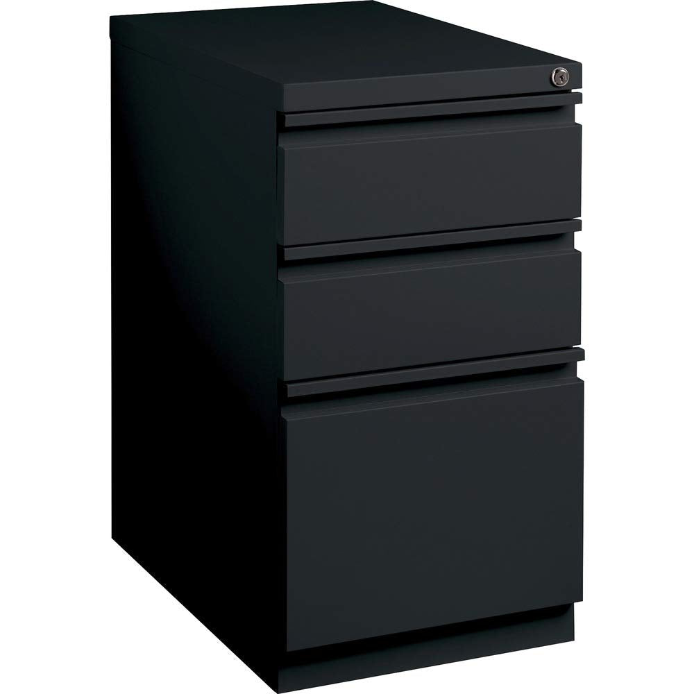 Lorell LLR49521 Mobile File Pedestal, Black