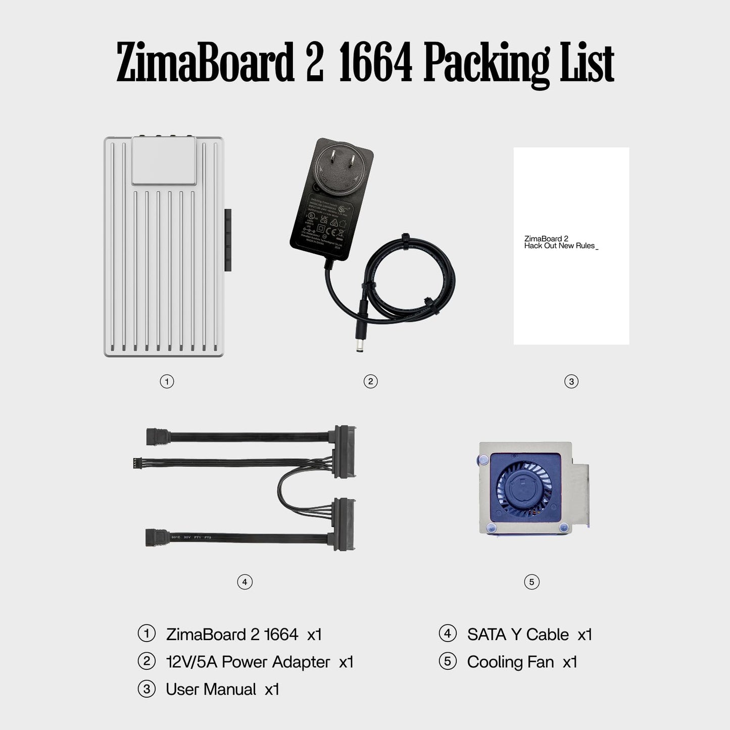ZimaBoard 2 1664 x86 Home Server, Quad-Core N150, 16GB DDR5, 64GB eMMC, PCIe 3.0×4 Expansion, Dual 2.5GbE & Dual SATA3.0, Low-Power 24/7, All-in-One NAS/Router/Docker/Home Lab with ZimaOS
