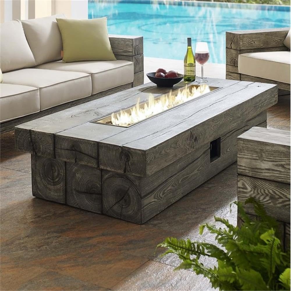Modway Manteo 70" Rectangular Outdoor Patio Fire Pit Table