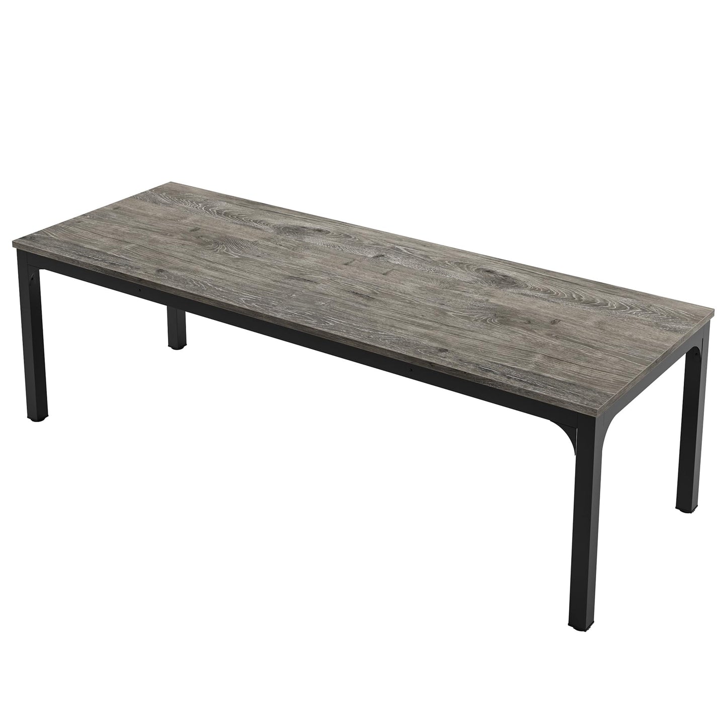 Tribesigns 6.5FT Conference Table, 78.7-Inch Rectangle Meeting Seminar Table, Large Business Tables for 6-8 People (Only Table) (Gray+Black)