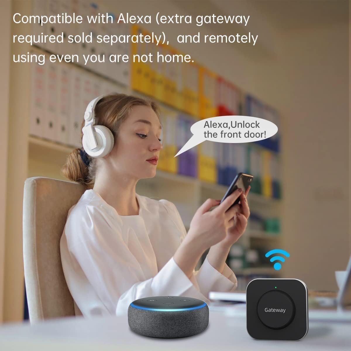 SMONET Smart Lock for Front Door, Keyless Entry Door Lock with Handle Set, Fingerprint Digital Keypad Deadbolt with App Control, Bluetooth Smart Lock, Auto Lock, Alexa Compatible, Black