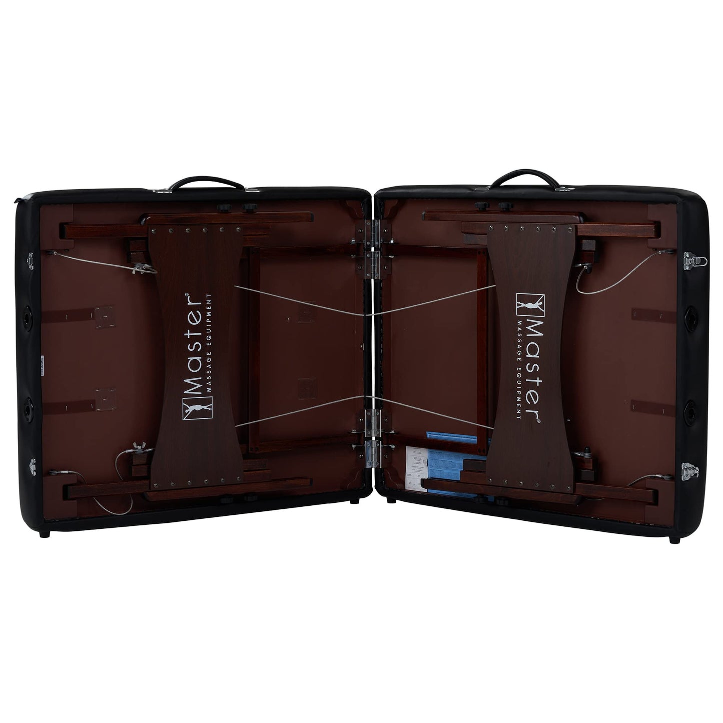 Master Massage 30" Roma II Portable Massage Table Package, 2.5" Cushion, Bolster & Face Cover – Black Beauty, Salon, Lash & Facial Bed
