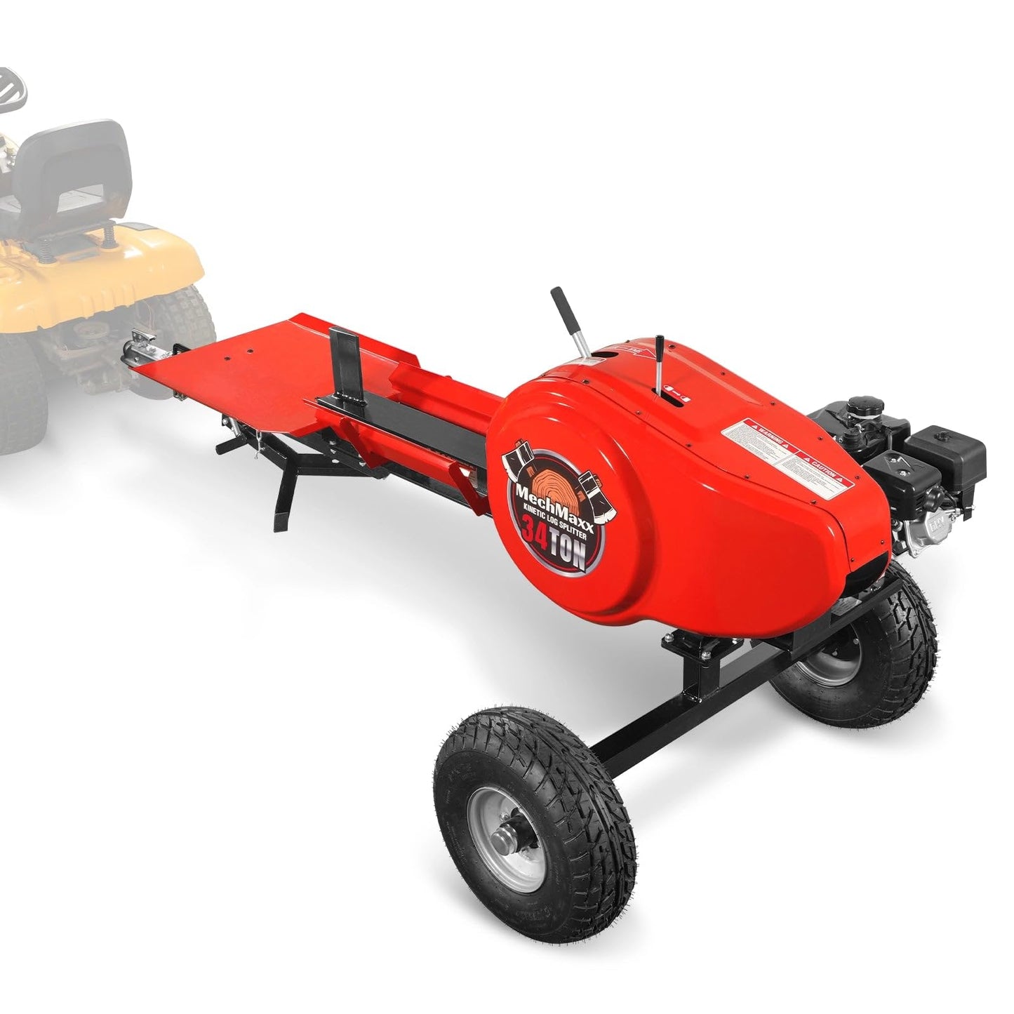 MechMaxx 34 Ton Kinetic Log Splitter, 7 HP Ducar Gasoline Engine, 28" Log Diameter Capacity, 3-Sec Cycle Time, Model KT34