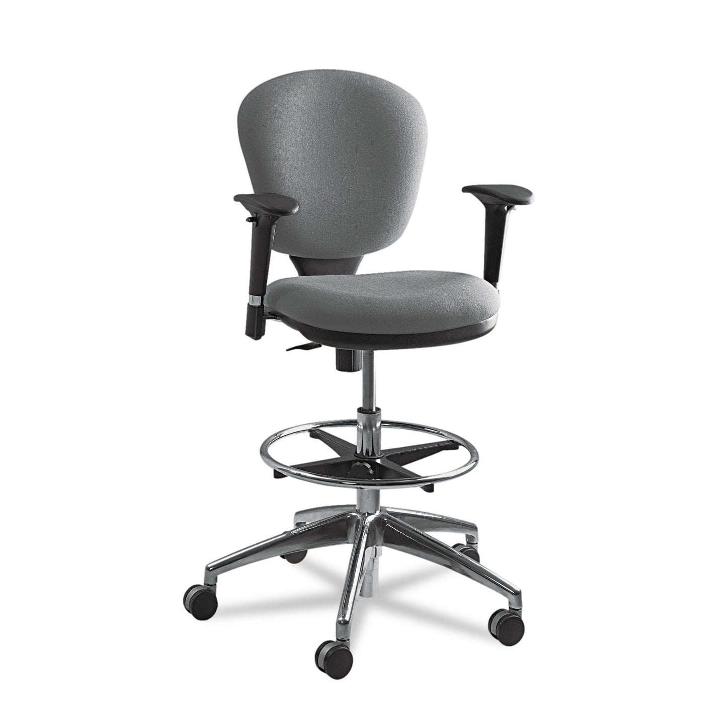 Safco Metro Ergonomic Office Chair, Extended-Height, Adjustable with Swivel Base, Padded, Black