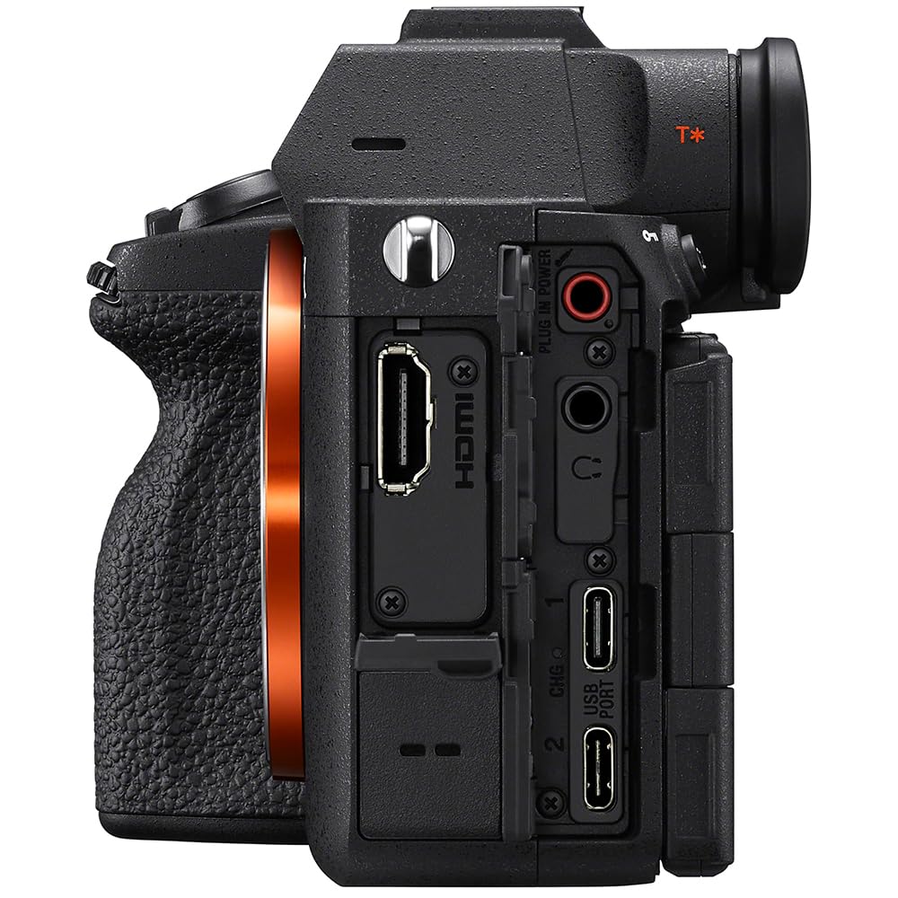 Sony ILCE-7M5M/B a7 V Full-Frame Mirrorless Camera with 28-70mm II Lens Bundle with Flash Speedlight, 72" Monopod, Wrist Grip Strap, 64GB Card, Corel Photo Video Suite, Deco Photo Camera Bag + More