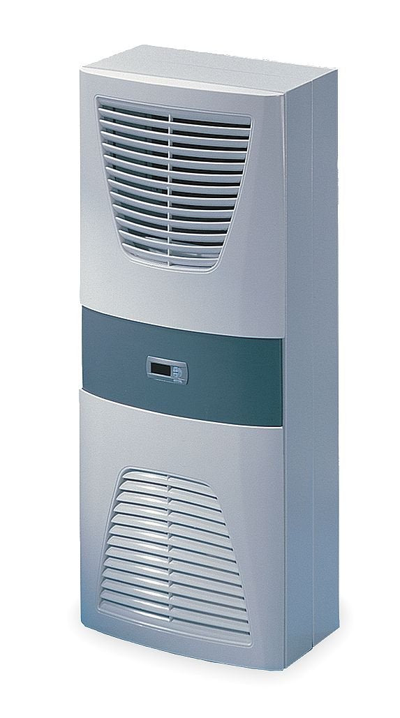 Rittal 3304.510, Blue e wall-mounted cooling unit, 3,753.36 BTU/hr, 115V, 50/60Hz, 37.4" Height x 15.7" Width x 10.2" Depth
