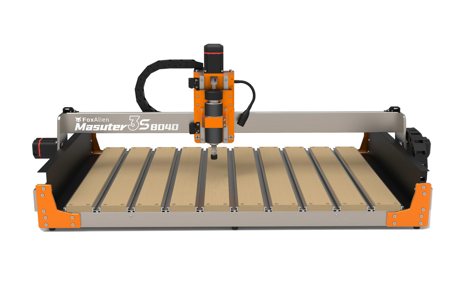 FoxAlien 3S 8040 X-axis Extension Kit with T-slot Hybrid Spoilboard Work Table for Masuter 3S CNC Router Machine, for Large Engraving Carving Projects (Extend X-axis to 32 inches)