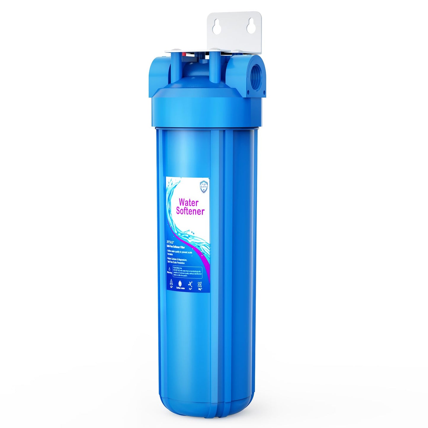 Whole House Salt Free Water Softener, Salt-Free Water Filter System, Salt-Free Water Softener Alternative, Prevent Water Scale Buildup, Without Salt and No Waste Water, 1" FNPT - Protect Appliances