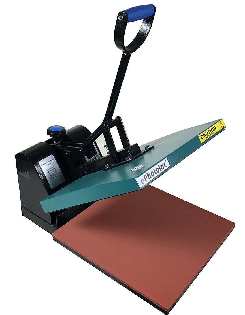 ePhotoInc 15 x 15 Digital Clamshell Heat Press Transfer T-Shirt Sublimation Press Machine EPH15G