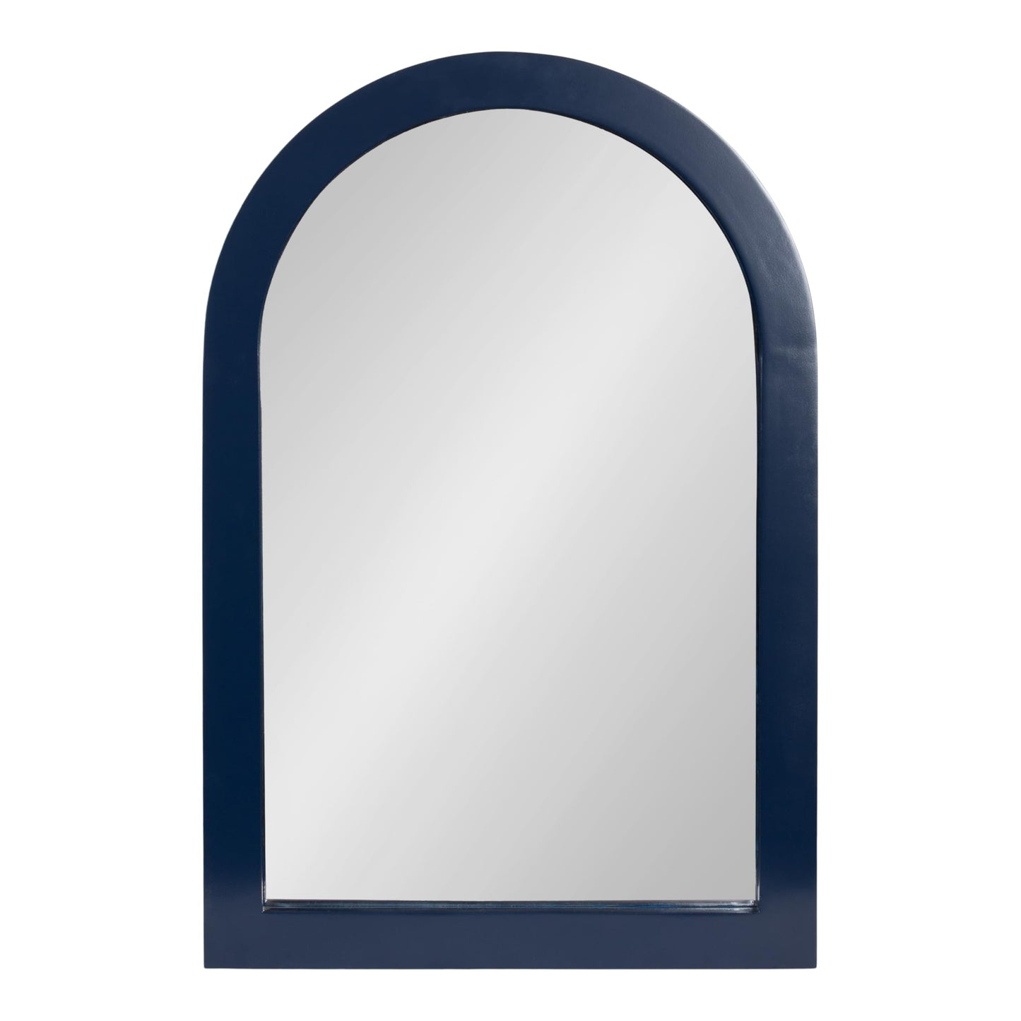 Kate and Laurel Arcott Modern Arched Bathroom Cabinet with Mirror, 20 x 6 x 30, Navy Blue, Coastal Wooden Bathroom Mirror with Storage for Bath Medicine Cabinet or Over-the-Toilet Storage Option