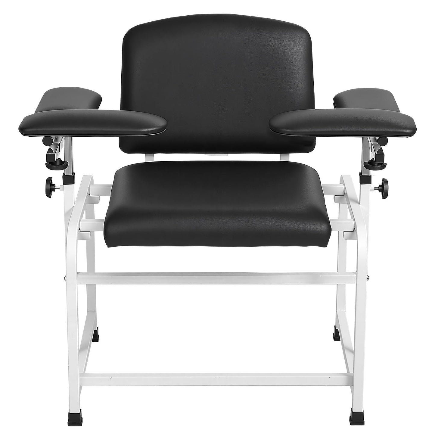 VEVOR Phlebotomy Chair 750LBS Capacity Blood Draw Medical Chair, Comfortable Blood Drawing Chairs with Adjustable Armrests, Soft Padded Seat, Easy-to-Clean PVC Leather for Hospitals Clinics