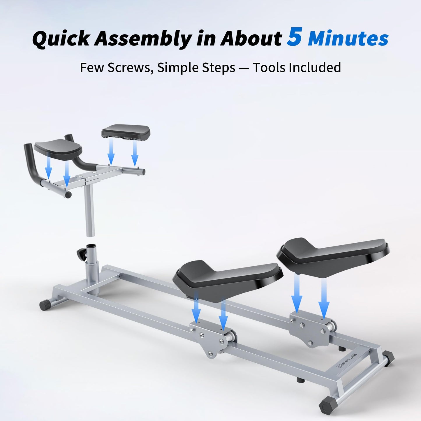 seanleecore Primal Crawl & Spine Twist and Stretch Trainer – Full Body Low-Impact Cardio Machine with Adjustable Hand Grips, Knee Support & Steel Frame | Home Gym Equipment