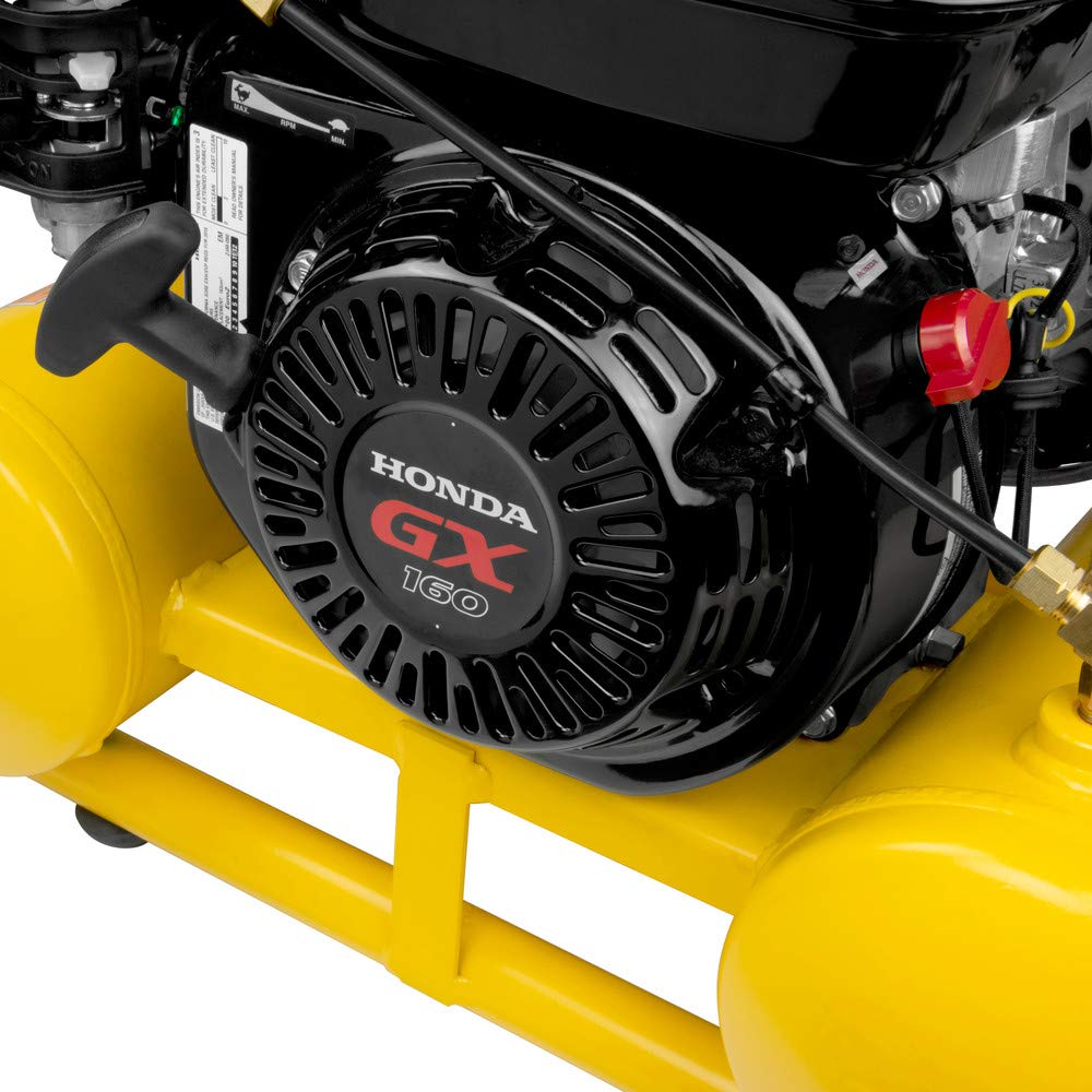 DeWalt 4 Gallon Portable Gas Powered Oil Free Honda Engine Direct Drive Air Compressor (DXCMTA5590412)