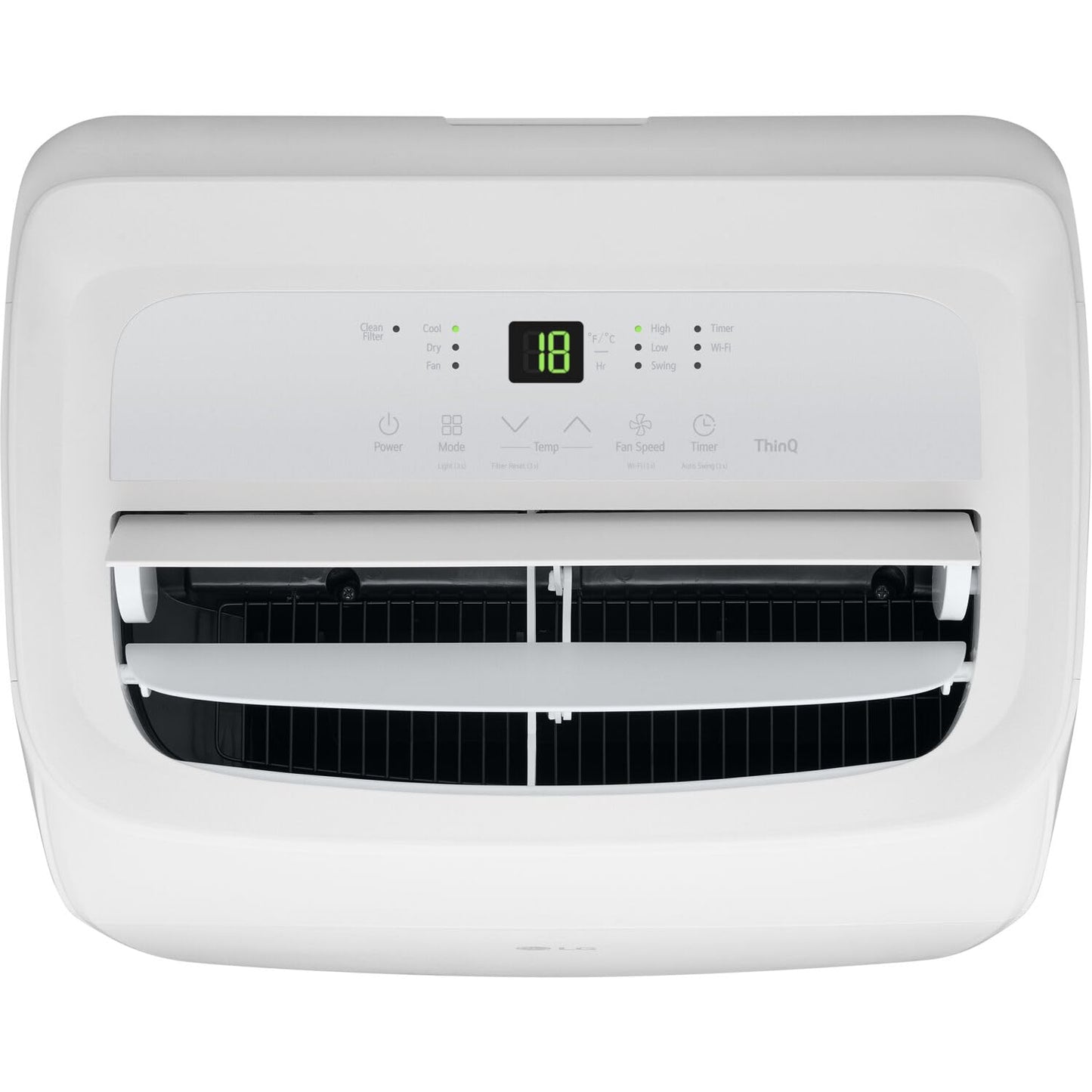 LG 8,350 BTU (DOE) / 12,000 BTU (ASHRAE) Smart Portable Air Conditioner, Cools 350 Sq.Ft. (14' x 25' room size),Smartphone & Voice Control works with LG ThinQ, Amazon Alexa and Hey Google, 115V