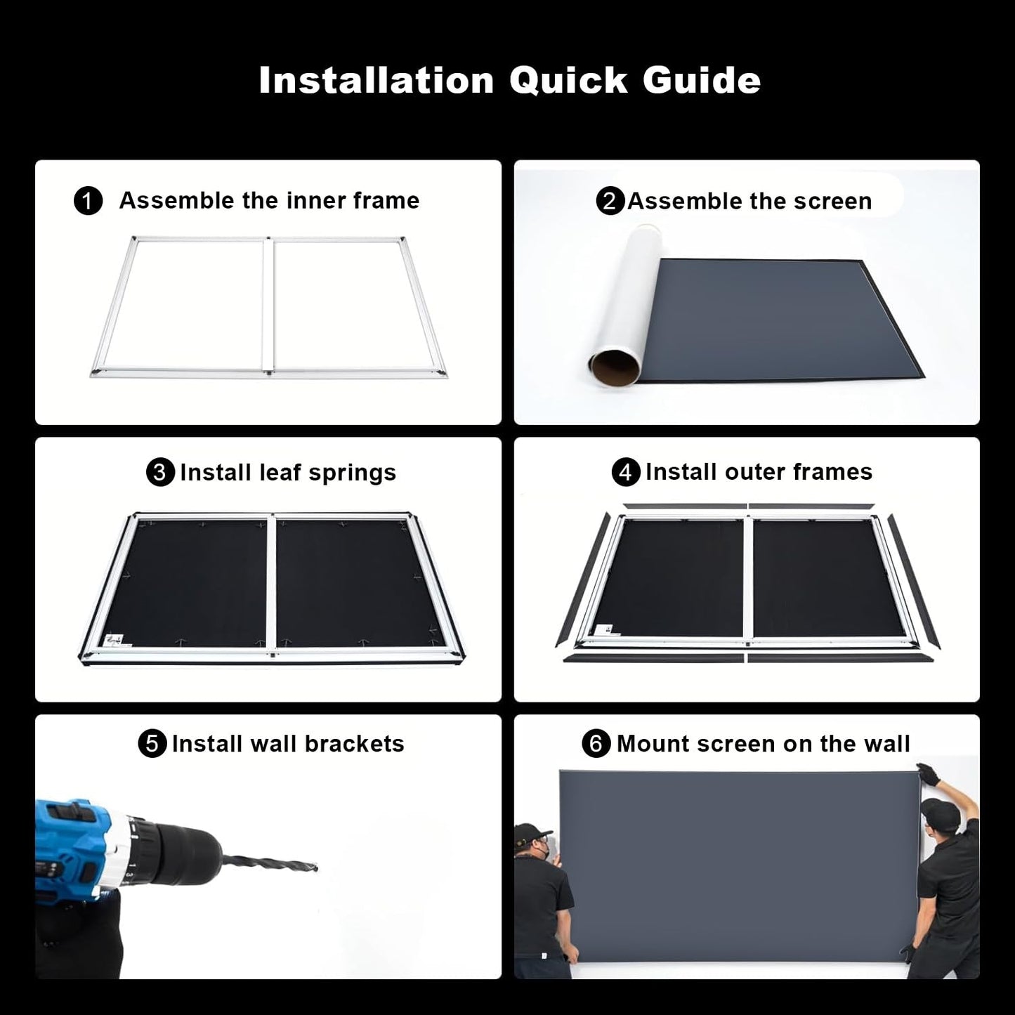 NothingProjector ALR Fresnel Screen for Ultra Short Throw Projector, 95% Ambient Ceiling Light Rejecting, 100 inch, 1.2 High Gain, 4K/8K UHD, Active 3D, Fixed Frame Wall Mount Anti Daylight, NothPJ