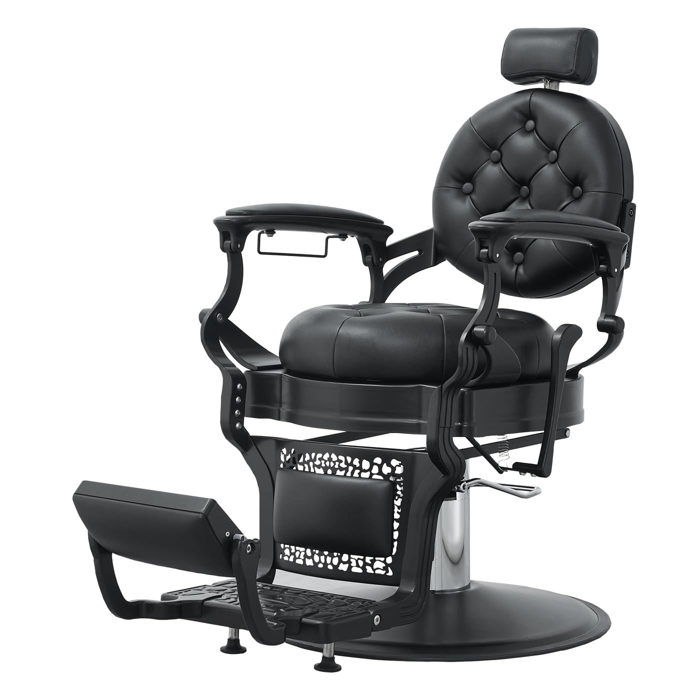 Nolasalon Barber Chair Hair Salon Chair,Heavy Duty 700 LBS, for Hair Stylist Barber Beauty Tattoo Massage(Black)