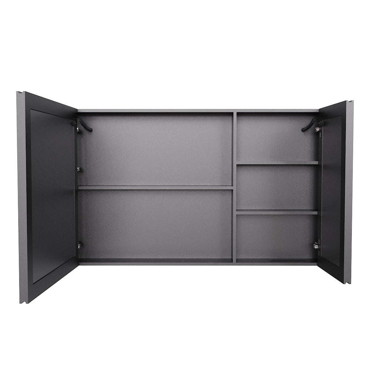 Lighted Medicine Cabinet with Mirror,Wall Mounted Bathroom Mirror with Storage,Anti-Fog,Two-Doors Bathroom Wall Cabinet with LED Lights, Dimmable,Easy to Install,39.37 x 23.62 Inch.