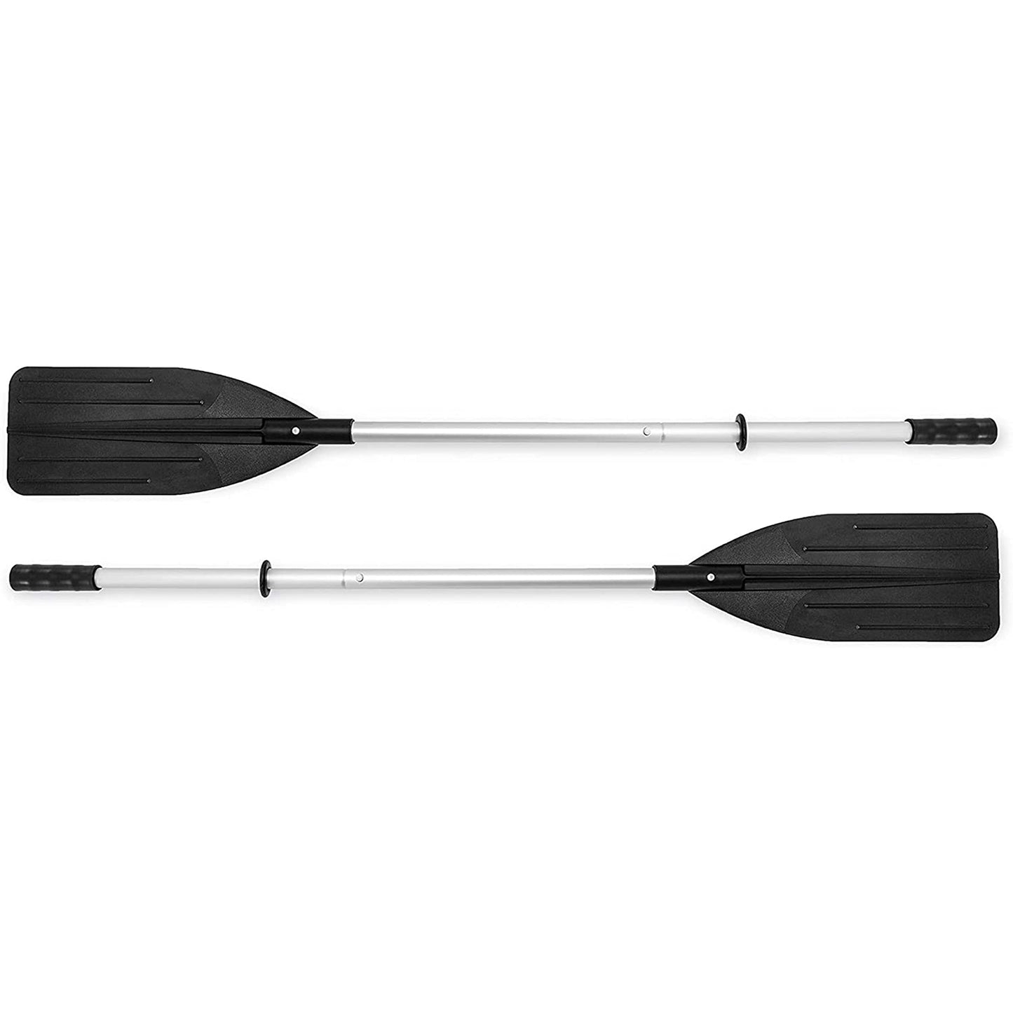 Intex 68324EP Excursion 4 Inflatable Boat Set: Includes Deluxe 54in Boat Oars and High-Output Pump – Adjustable Seats with Backrest – Fishing Rod Holders – 4-Person – 1100lb Weight Capacity